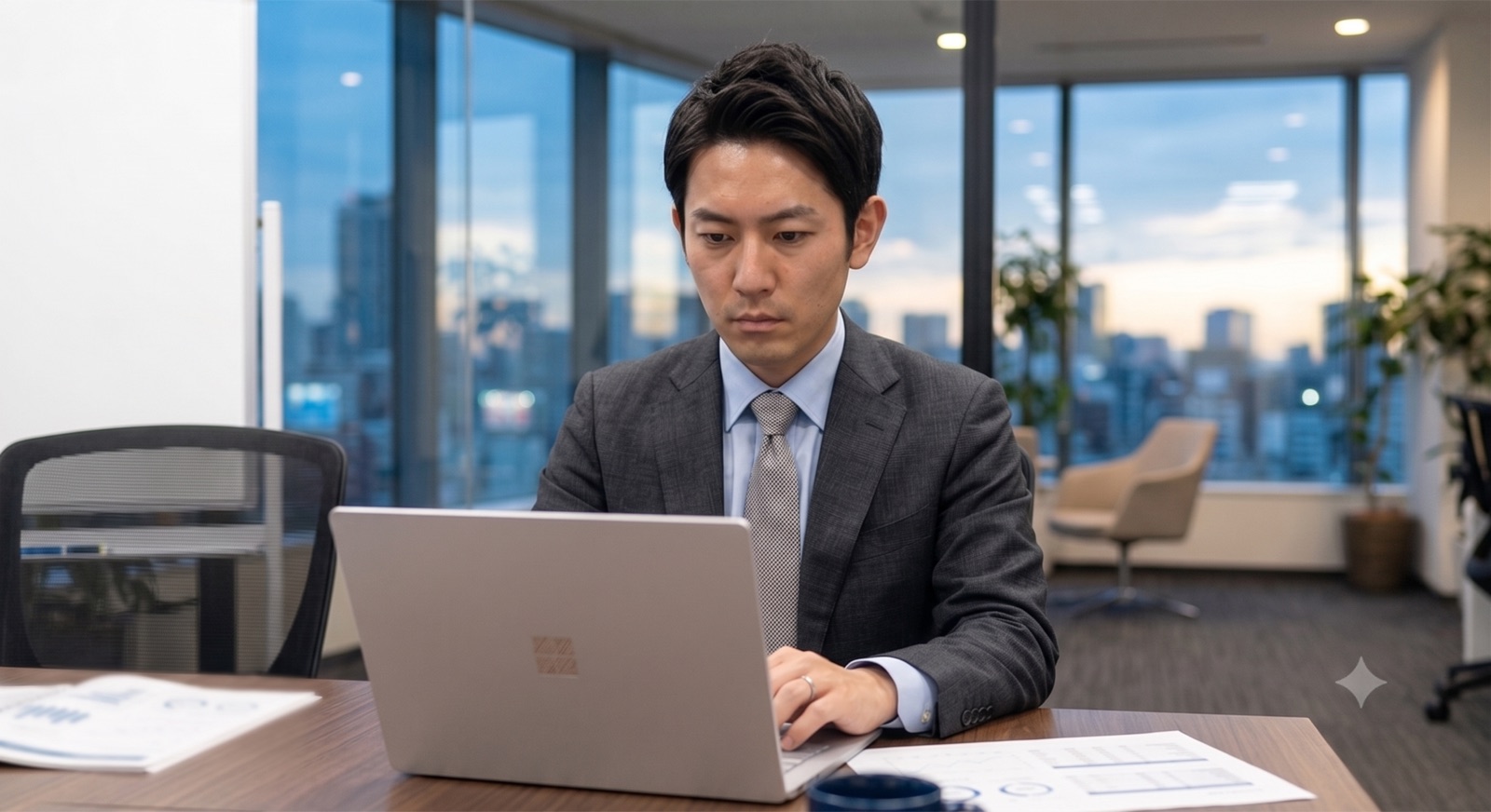 田中がチームメンバーと連携する様子